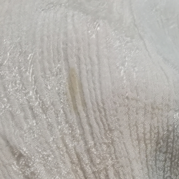 SOLD 90s Slinky White Shimmer Lace Maxi Dress Cottagecore Coquette Papillon - Picture 8 of 9